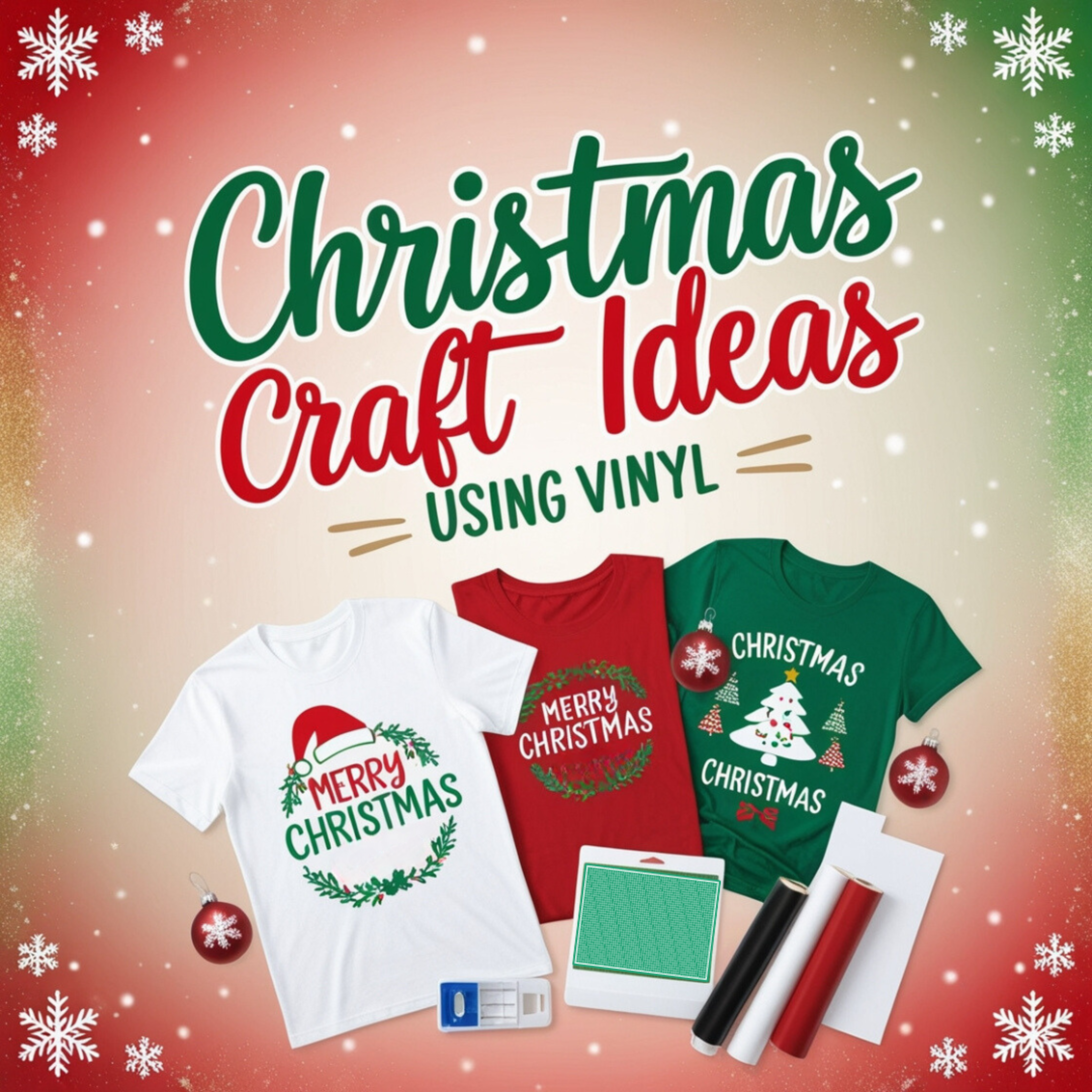 Christmas Craft Ideas Using Vinyl