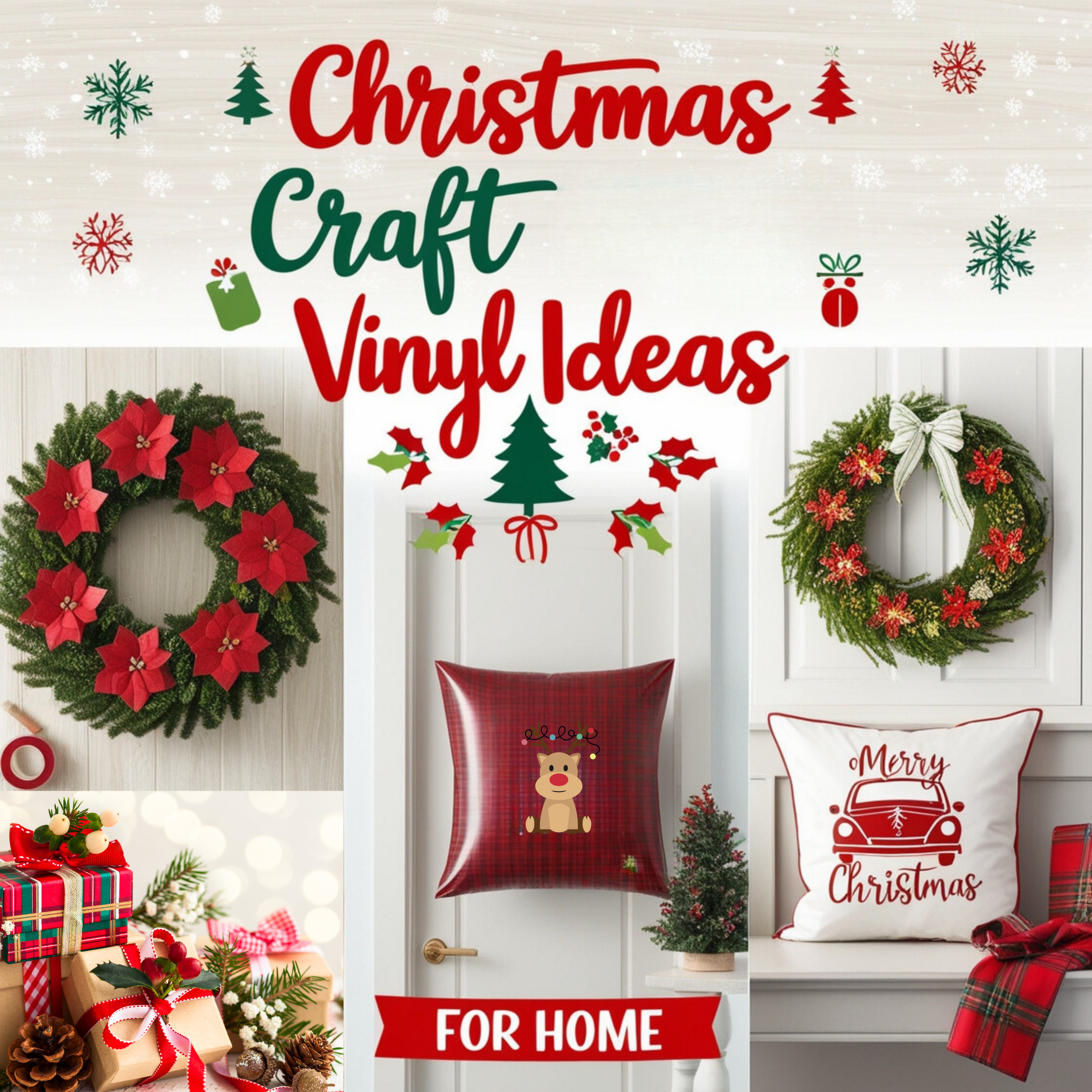 Christmas Craft Vinyl Ideas For Home