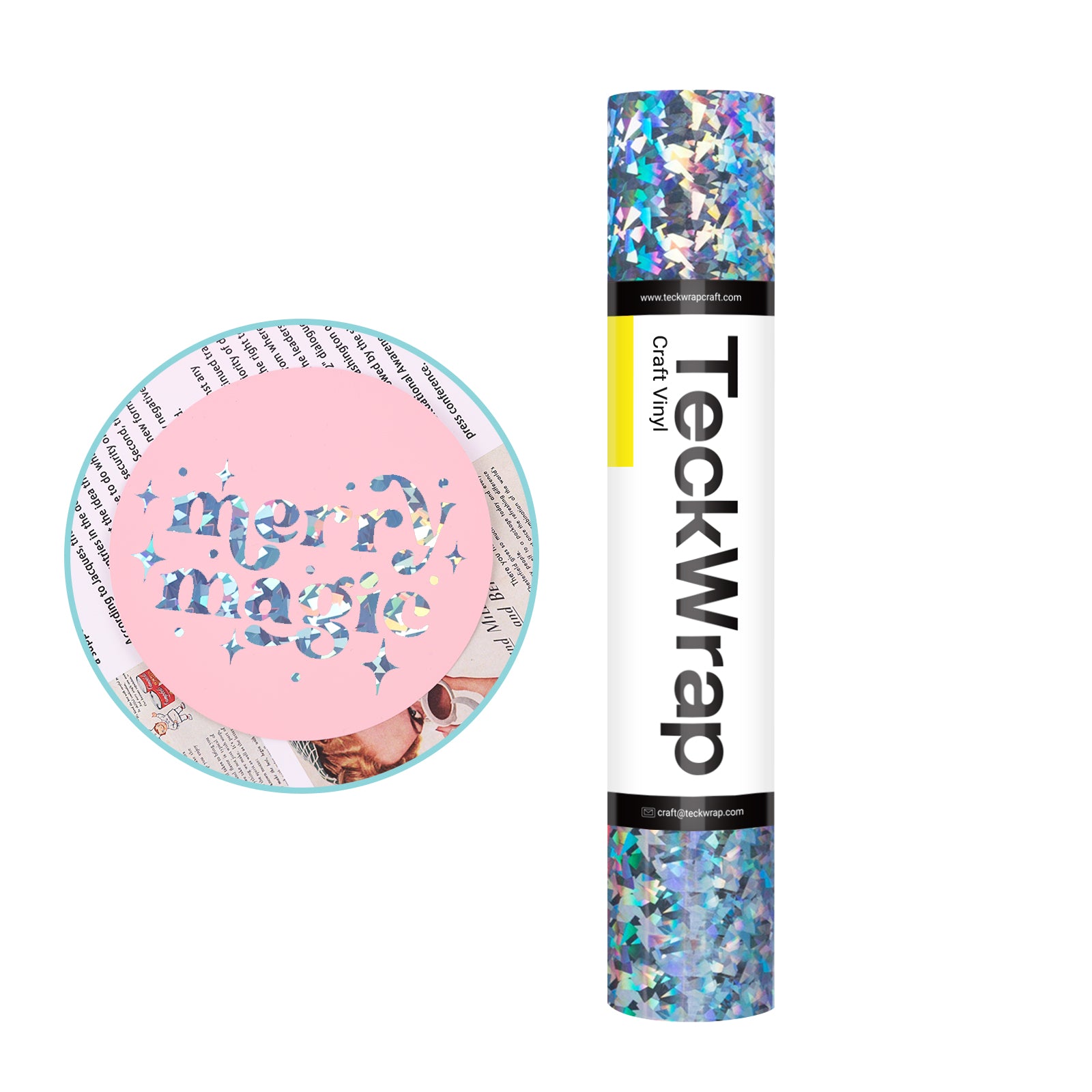 Holographisches Glasblumen-Klebehandwerk Vinyl