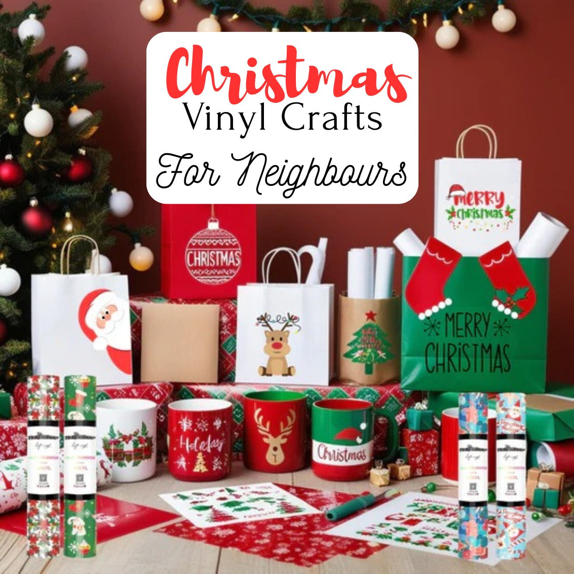 Christmas Vinyl Crafts For Neighbours Banner