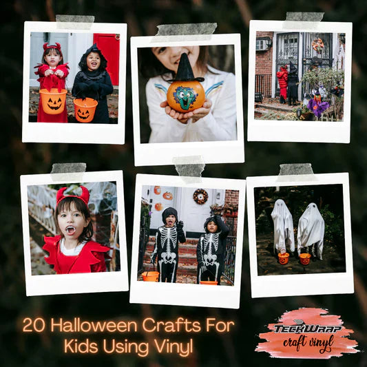 20 Halloween Crafts For Kids Using Vinyl Banner