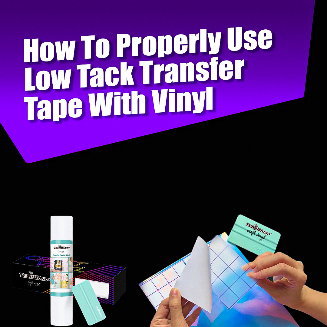 how to properly use low track transfer tape with vinyl