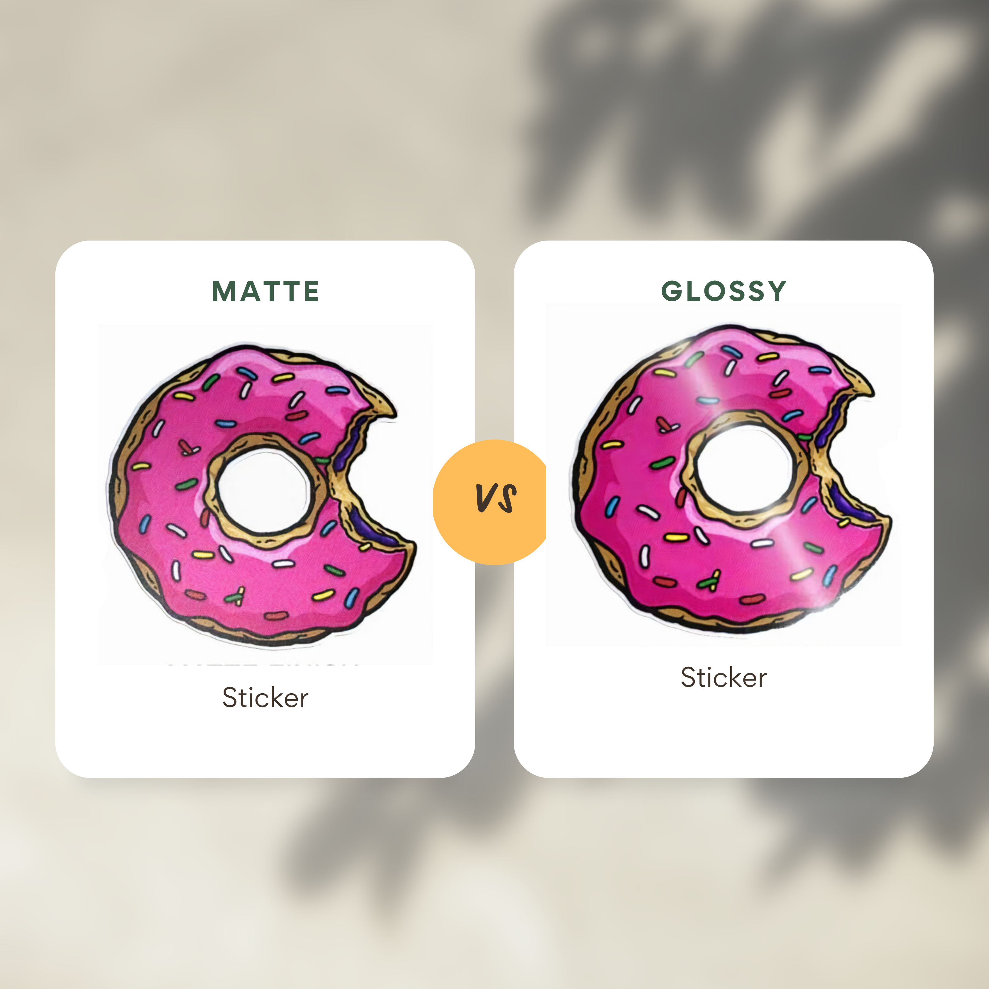 Matte vs Glossy Sticker: Know The Practical Applications
