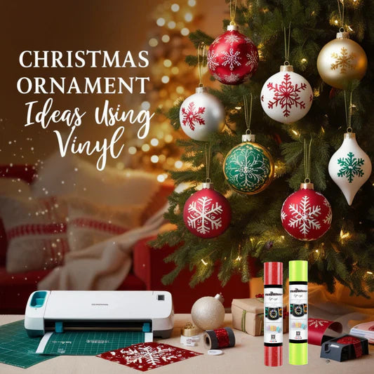 Christmas Ornament Ideas Using Vinyl Banner