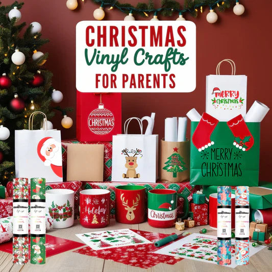 Christmas Vinyl Crafts For Parents Banner