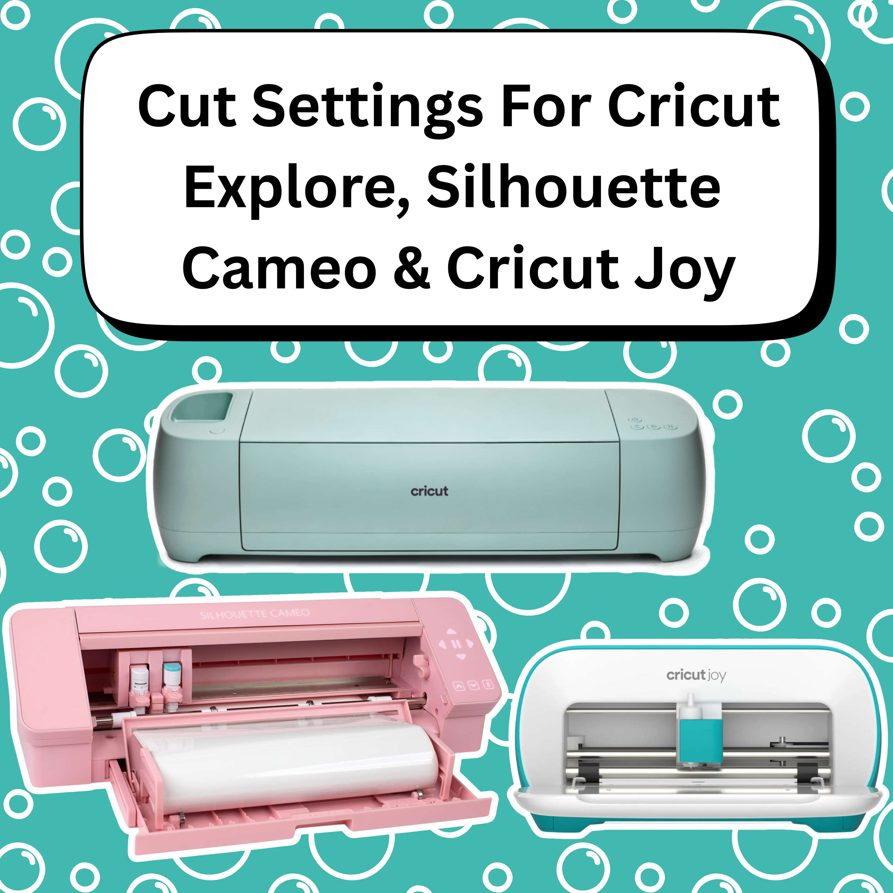 Cut Setting For Circuit Explore, Silhouette Cameo & Circuit Joy For TechWrap Craft Vinyl