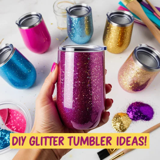 DIY Glitter Tumbler Ideas Banner