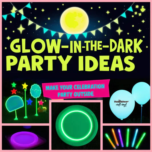 Glow In The Dark Party Ideas Outside: It’s Party Time! Banner