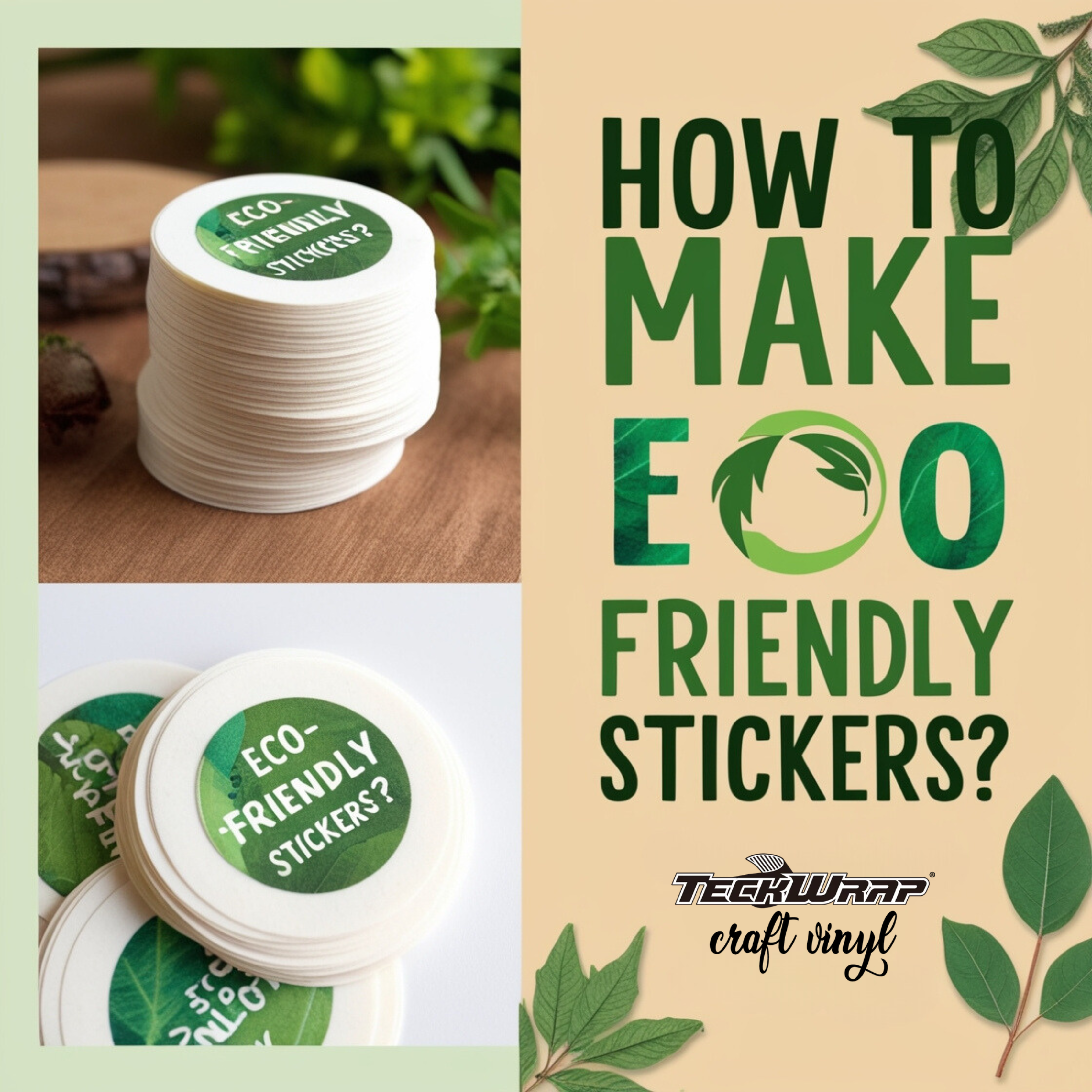 How To Make Eco Friendly Stickers? 