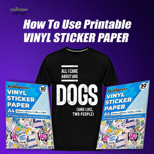 How To Use Printable Vinyl Sticker Paper? Banner