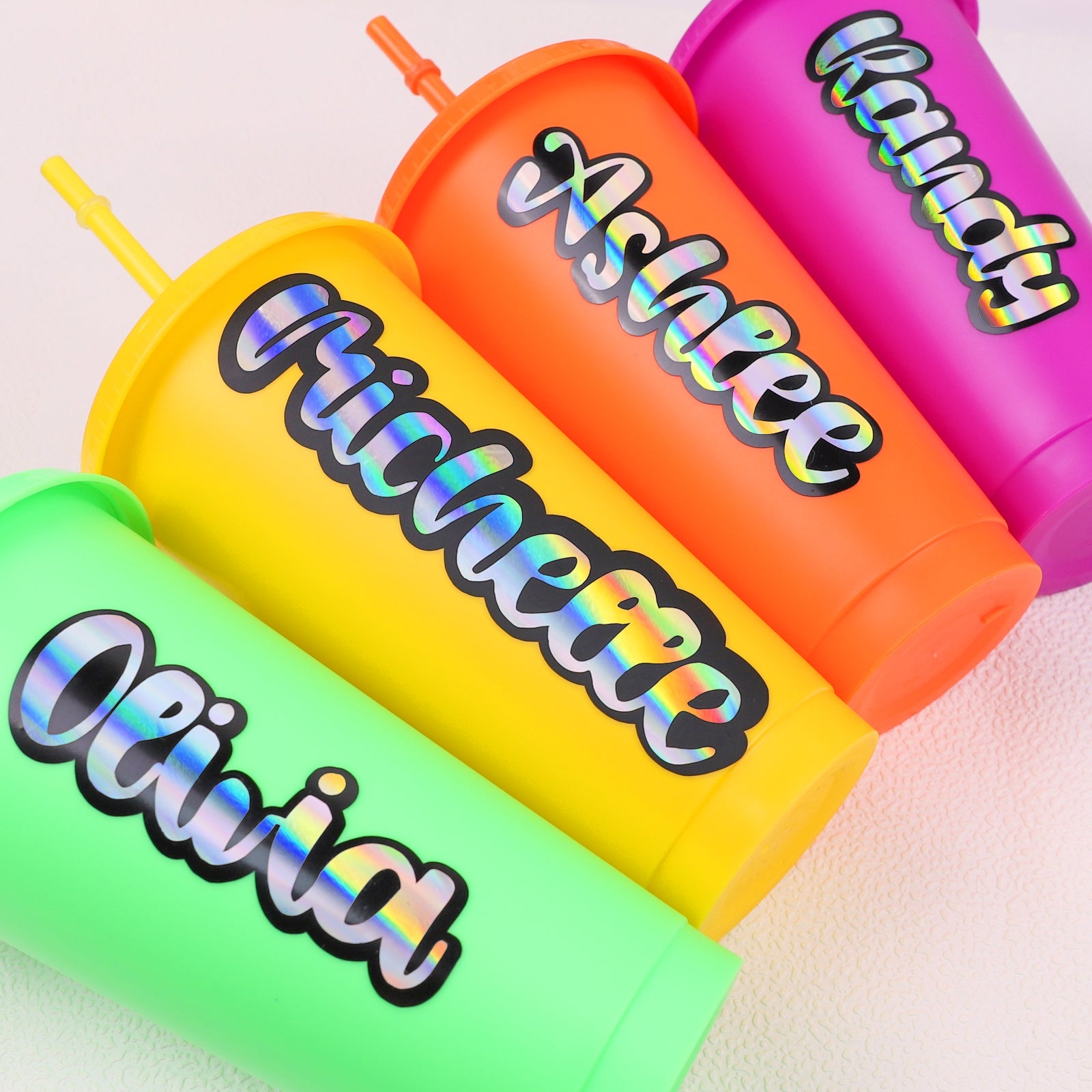 opal and holographic vinyl