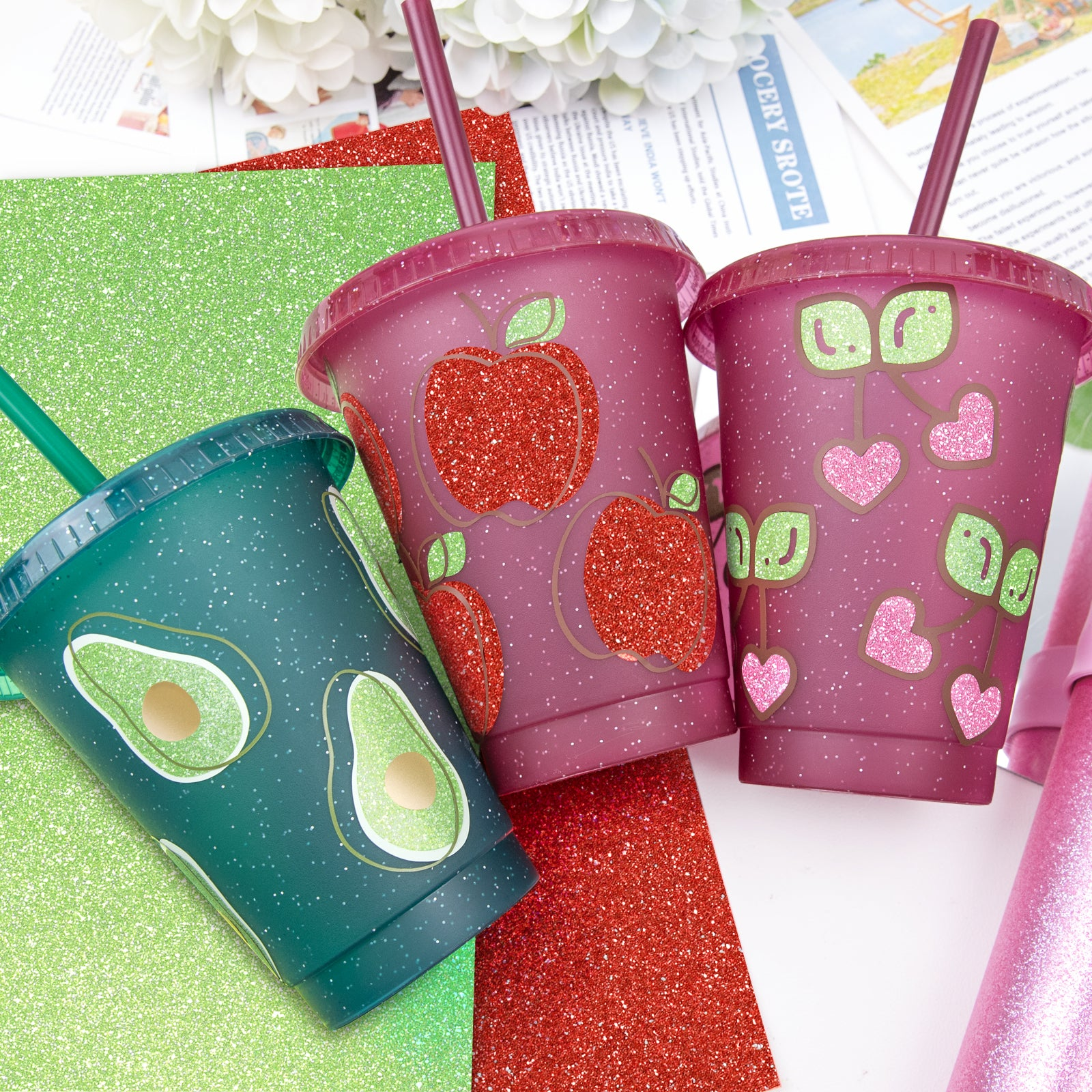 shimmer and glitter vinyl