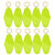 Motel Keychains Blanks 10pcs Lime