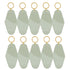 Motel Keychains Blanks 10pcs Light Khaki Green