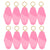 Motel Keychains Blanks 10pcs Barbie Pink