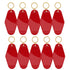 Motel Keychains Blanks 10pcs Red