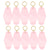 Motel Keychains Blanks 10pcs Pastel Pink