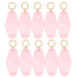 Motel Keychains Blanks 10pcs Pastel Pink
