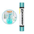 Aqua Blue bubble free mirror chrome adhesive vinyl, 12 inch wide