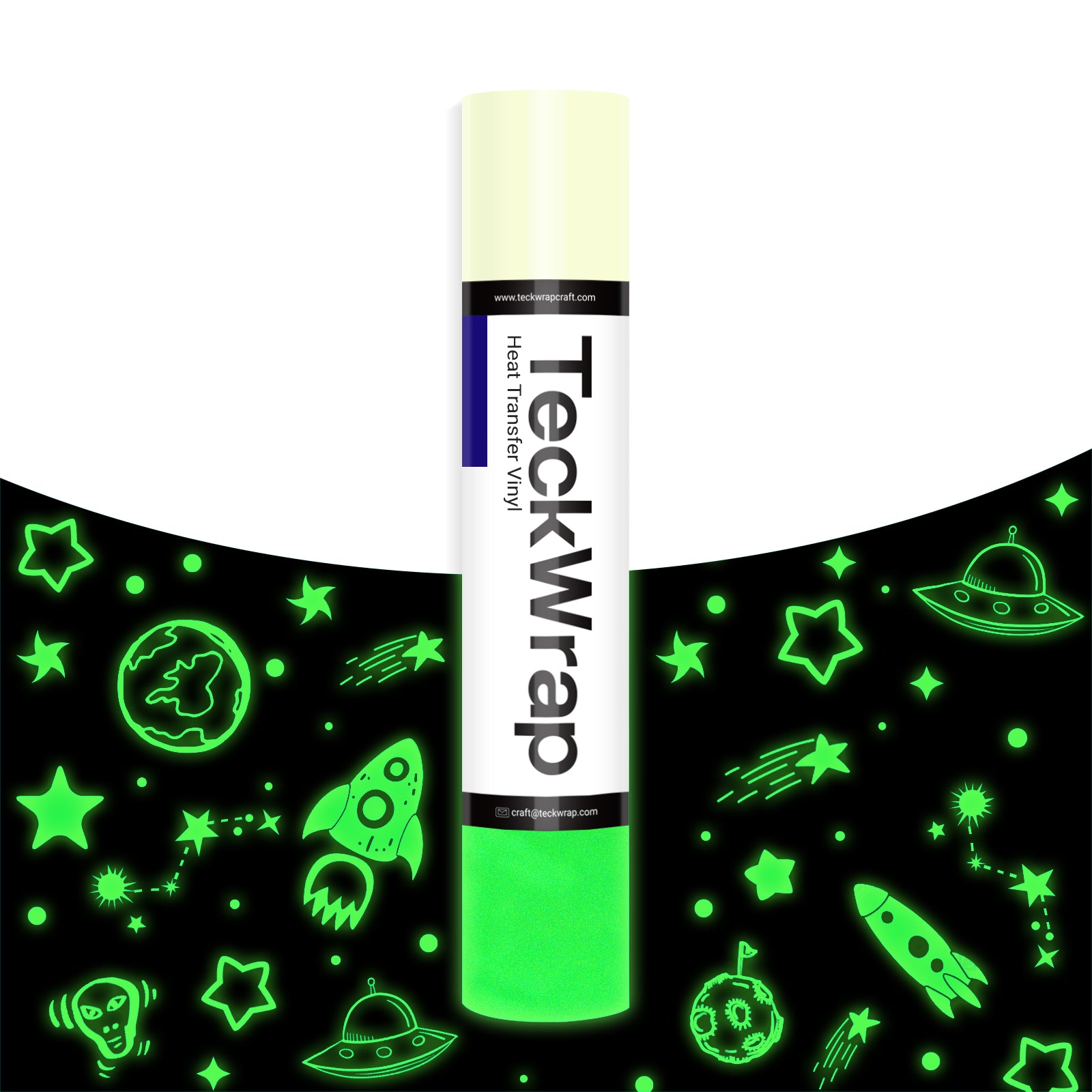 Leuchtendes Heat Transfer Vinyl 5ft Rolle 