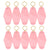 Motel Keychains Blanks 10pcs Pink