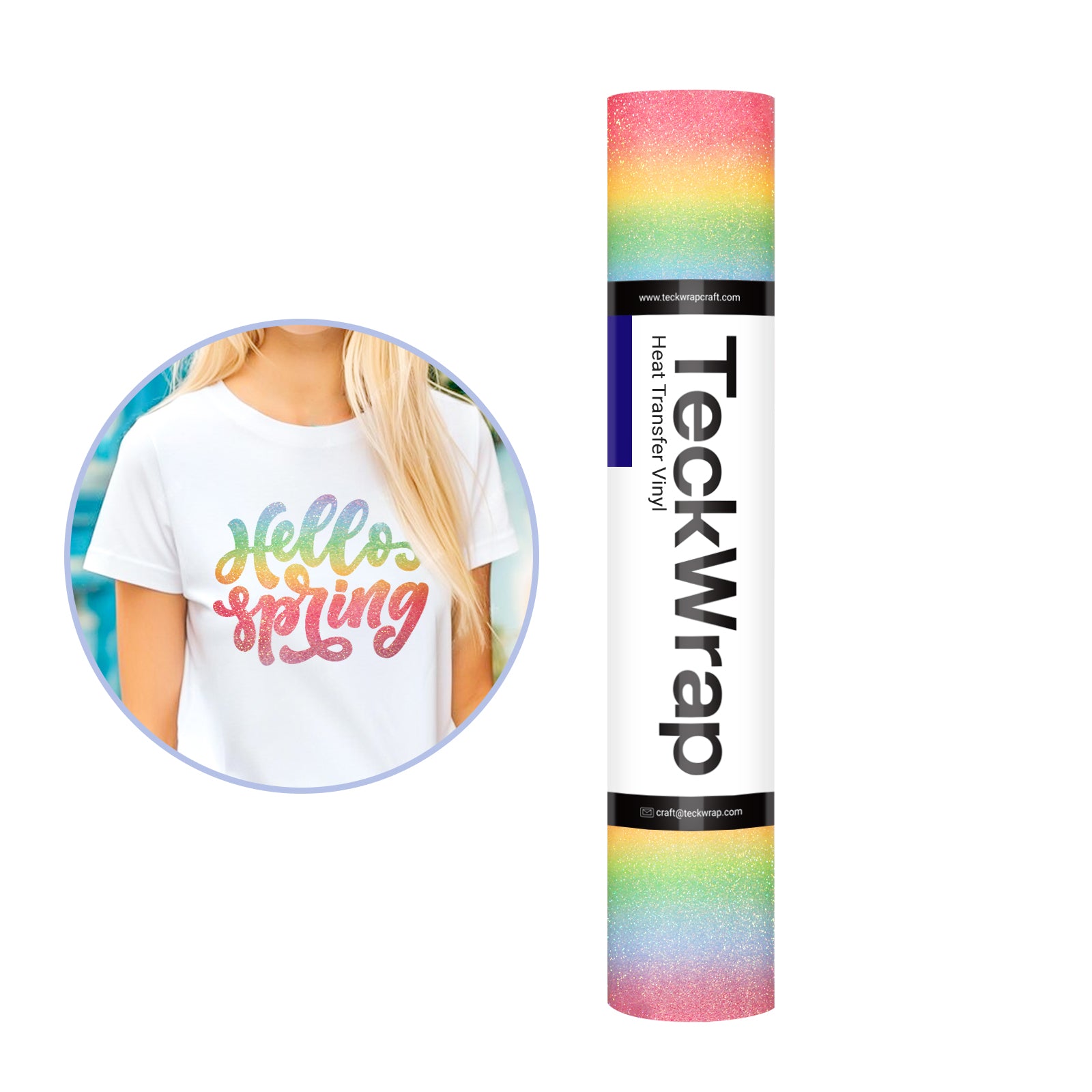 Ombré Glitter Heat Transfer Vinyl 