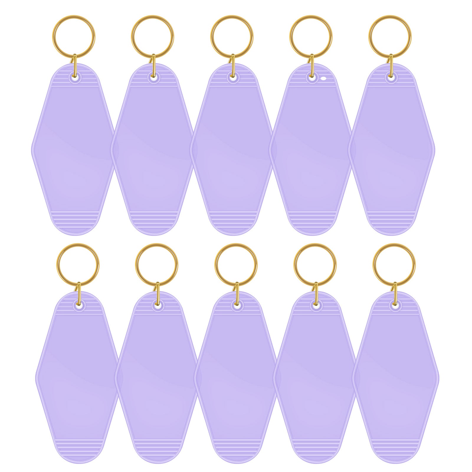 Motel Keychains Blanks 10pcs Lavender