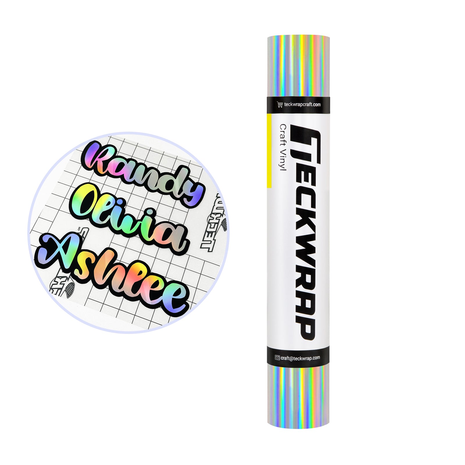 Bubble Free Holographic Rainbow Adhesive Vinyl