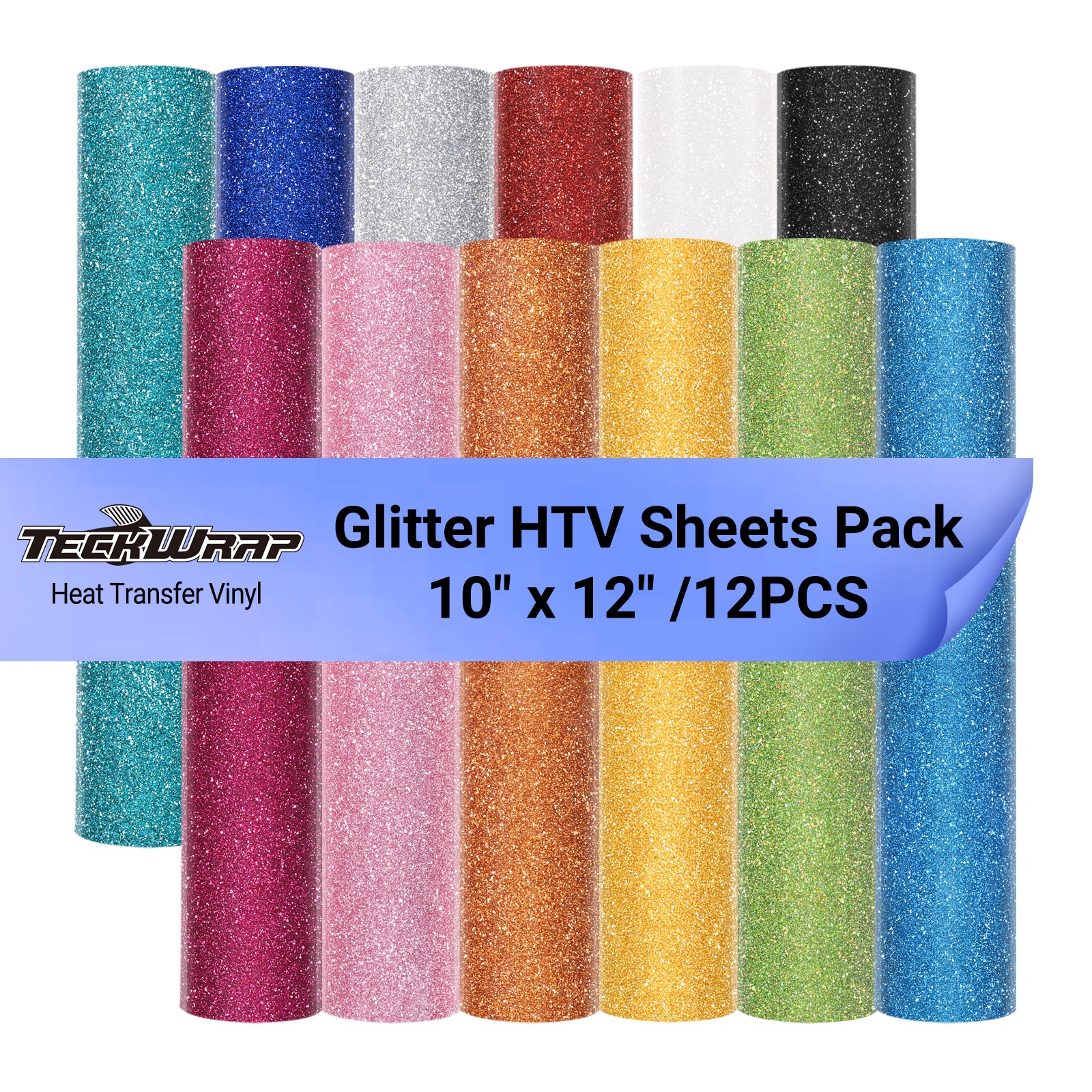 Glitter HTV Blatt Pack 