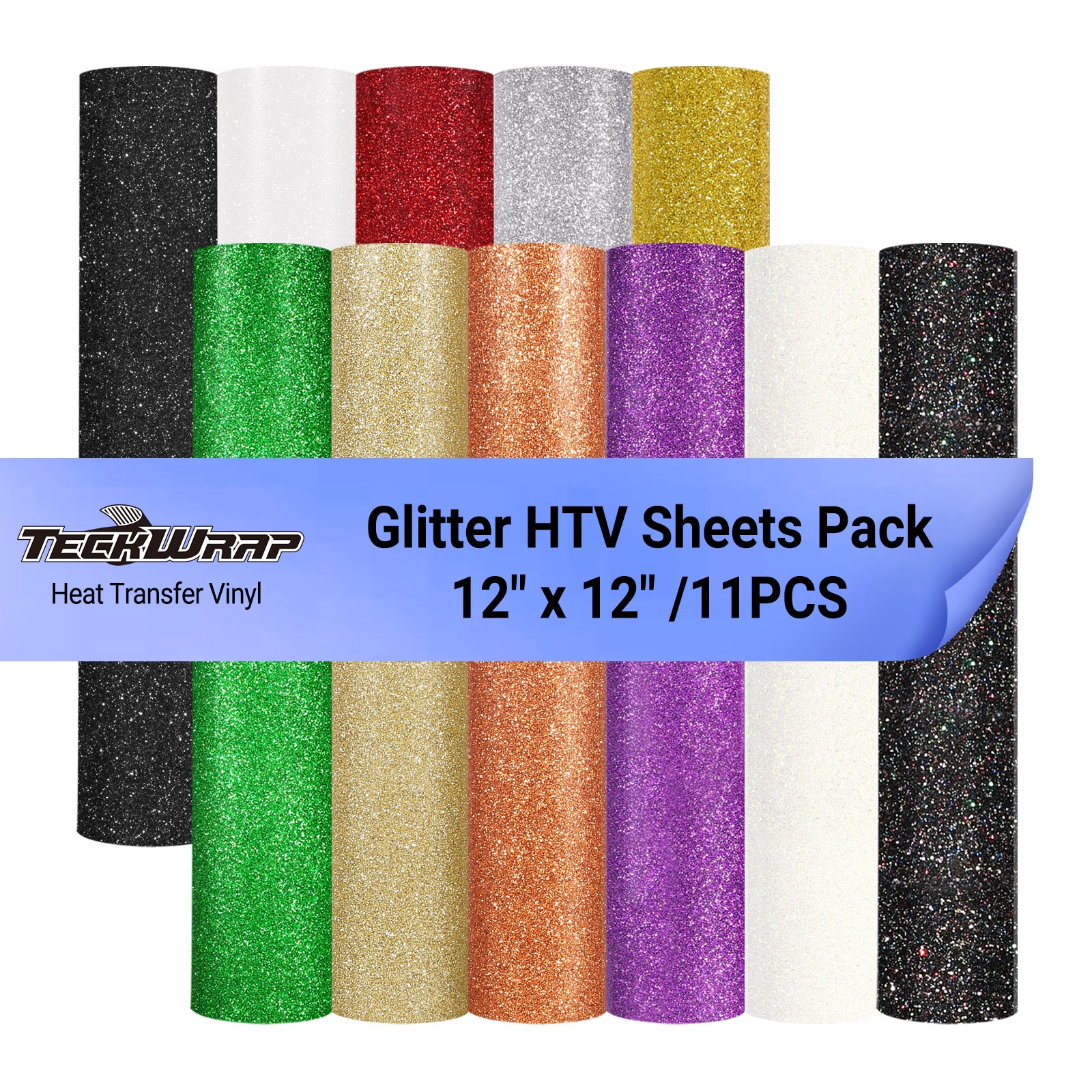 Glitter HTV Blatt Pack 