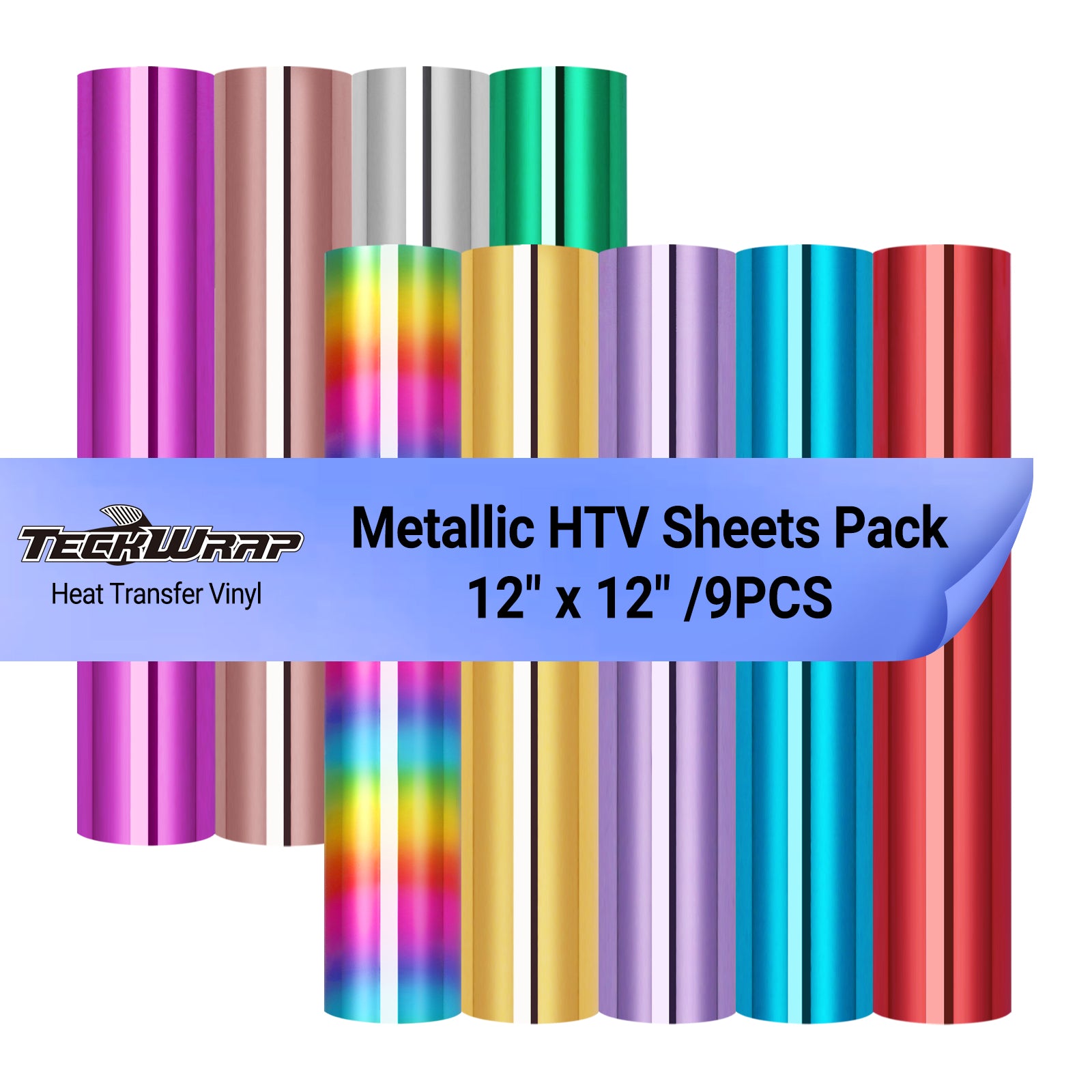 Metallische HTV-Blätter Pack 