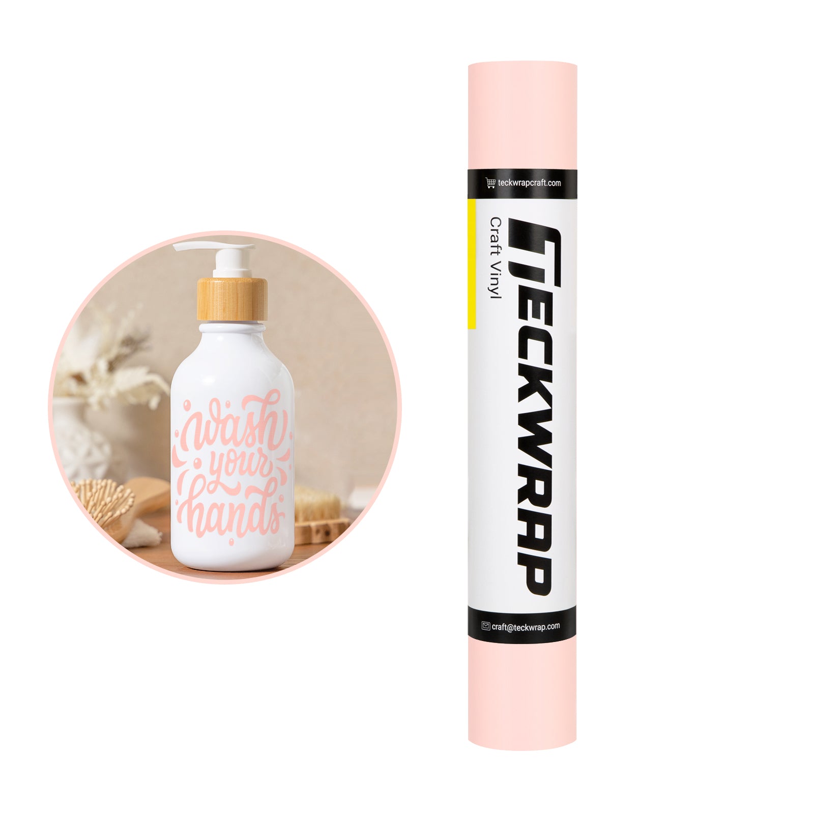 matte light pink craft adhesive vinyl