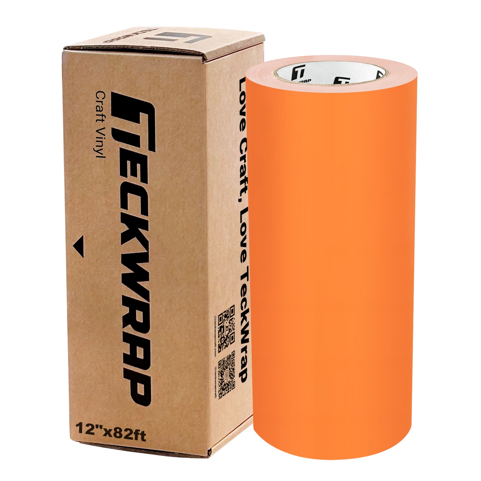 matte bright orange craft adhesive vinyl