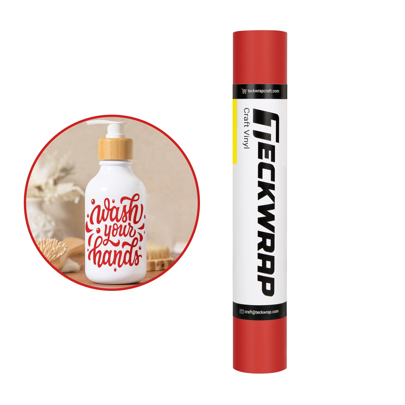matte red craft adhesive vinyl