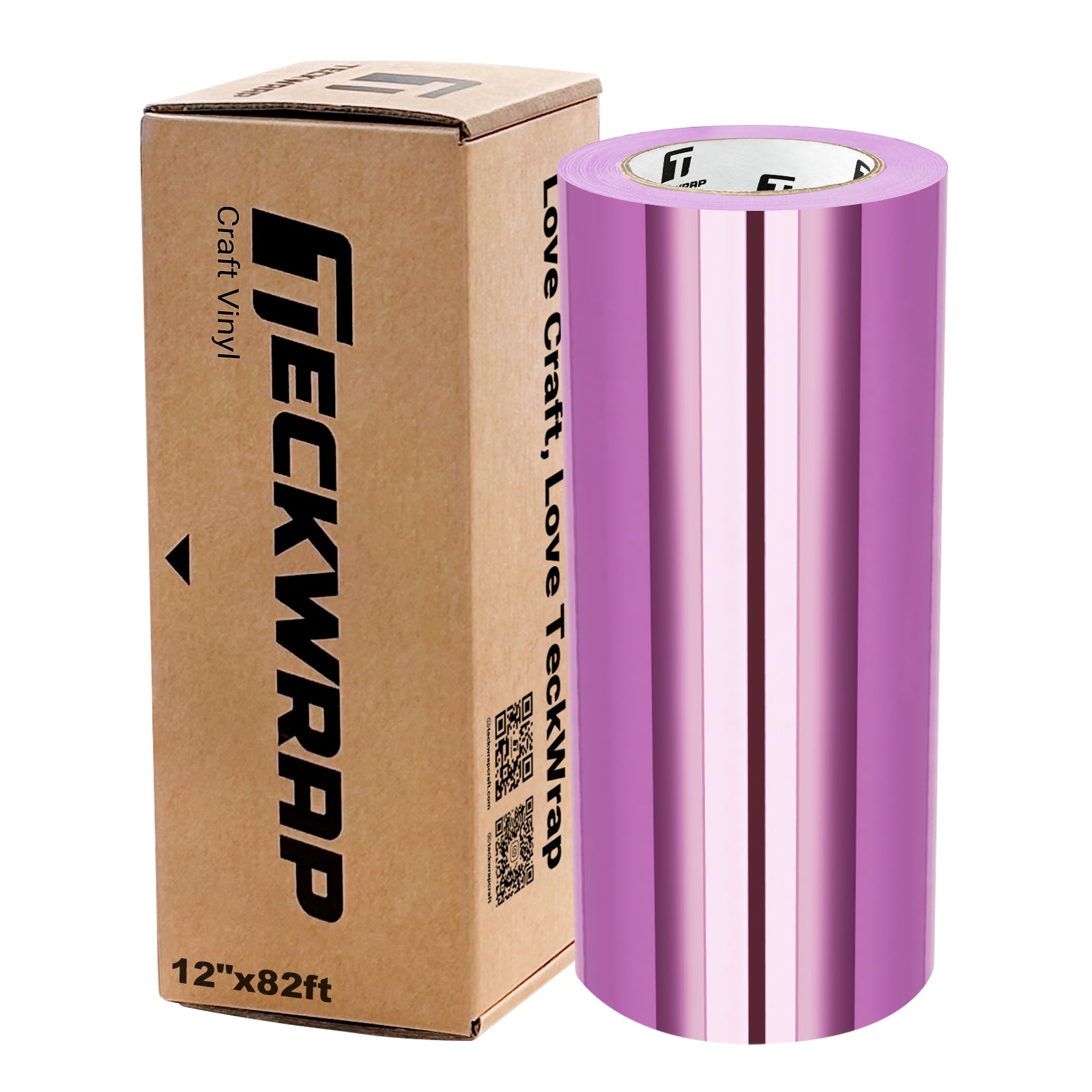 Purple Pink mirror chrome craft vinyl with air release for decals and signs