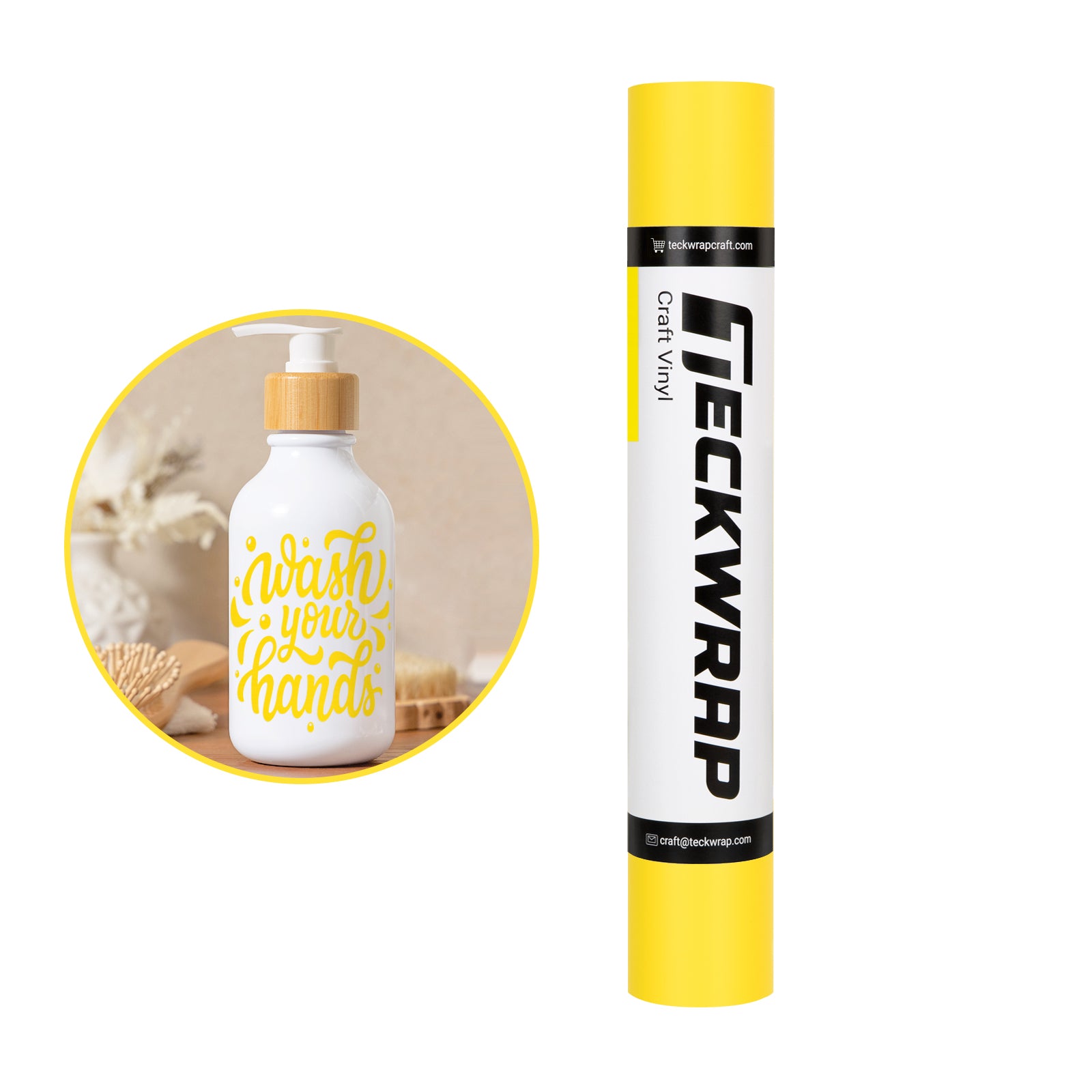 matte yellow craft adhesive vinyl